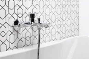 Bateria wannowa KFA 4424-510-00 AGAT BATERIA WANNOWA ŚCIENNA Z ZESTAWEM NATRYSKOWYM (WĄŻ 1500 MM, MOCOWANIE ŚCIENNE, RĄCZKA 3-FUNKCYJNA) , CHROM + CLICK CLACK// B-90-00-1-000-ZESTAW 10