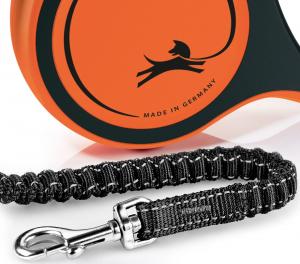 Flexi Smycz automatyczna Xtreme S taśma 5 m kol. pomarańczowy do 20kg 3