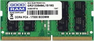 Pamięć do laptopa GoodRam SODIMM, DDR4, 8 GB, 2133 MHz, CL15 (GR2133S464L15/8G) 1
