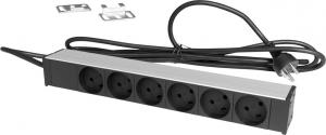 Retex Listwa zasilająca Alu. PDU 334x45x45mm 6-way K (24155016) 1