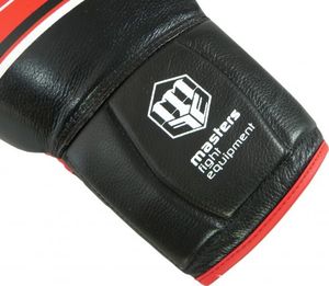 Masters Fight Equipment Rękawice bokserskie RBT-LF 16 oz czarno-czerwone 10