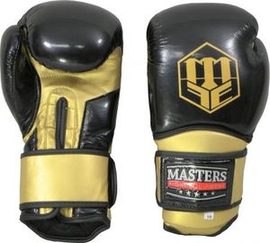 Masters Fight Equipment Rękawice bokserskie RPU-9 czarno-złote 10 oz 1