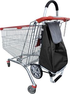 Home Life Torba na zakupy na kółkach CARRY 53 l niebieska 4