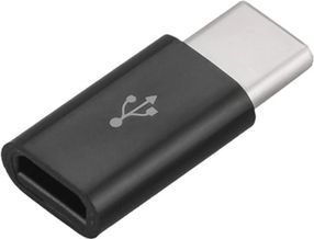 Adapter USB USB-C - microUSB Czarny  (3.1.OTG.BLACK) 1