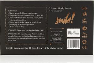 My White Secret Paski wybielające do zębów z olejkiem kokosowym i aktywnym węglem 2