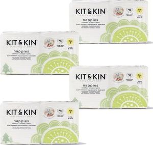 Kit and Kin Pieluchy biodegradowalne 2, 4-8 kg, 160 szt. 2