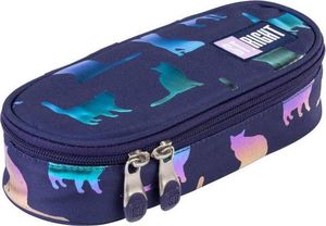 Piórnik MAJEWSKI Piórnik saszetka usztywniona z wewnętrzną klapką PC-01 Holo Kotki 3