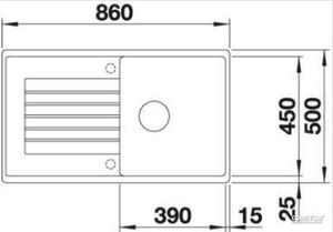 Zlewozmywak Blanco BLANCO ZIA 5 S Silgranit PuraDur Perłowoszary odwracalny 3