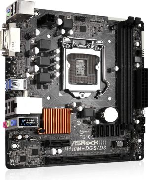 Płyta główna ASRock H110M DGS/D3, H110M, DDR3, SATA3, USB 3.0, mATX (H110M DSG/D3) 3