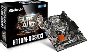 Płyta główna ASRock H110M DGS/D3, H110M, DDR3, SATA3, USB 3.0, mATX (H110M DSG/D3) 5
