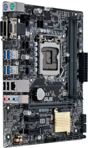 Płyta główna Asus B150M-K, B150, DDR4, SATA3, USB 3.0, mATX (90MB0PJ0-M0EAY0) 2