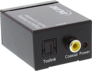 Adapter AV InLine Toslink - RCA (Cinch) czarny (65002) 1