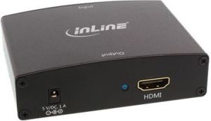 Adapter AV InLine HDMI - D-Sub (VGA) + Jack 3.5mm czarny (65004) 1