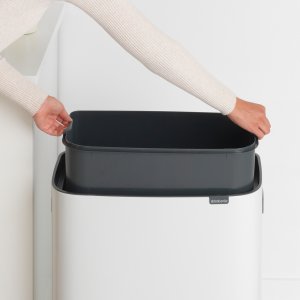 Kosz na śmieci Brabantia do segregacji na przycisk biały 7