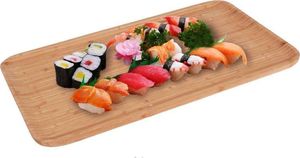 Excellent Houseware Talerz drewniany BAMBUSOWY prostokątny taca patera 44x25 cm 2