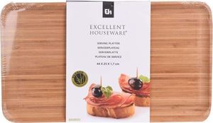 Excellent Houseware Talerz drewniany BAMBUSOWY prostokątny taca patera 44x25 cm 4