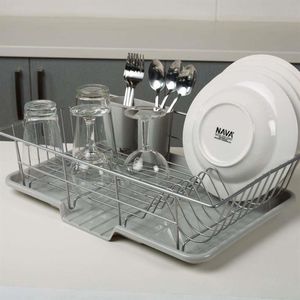 Brabantia Suszarka na naczynia talerze kubki sztućce SZARA ociekacz do naczyń talerzy kubków 3