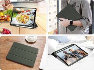 Etui na tablet Dux Ducis DUX DUCIS Osom żelowe etui na tablet Smart Sleep z podstawką iPad Air 2020 zielony (brak Smart Sleep) 9