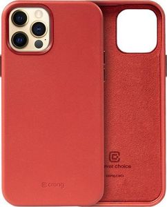 Crong Crong Essential Cover - Etui ze skóry ekologicznej iPhone 12 Pro Max (czerwony) 2