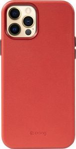 Crong Crong Essential Cover - Etui ze skóry ekologicznej iPhone 12 Pro Max (czerwony) 3