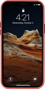 Crong Crong Essential Cover - Etui ze skóry ekologicznej iPhone 12 Pro Max (czerwony) 4