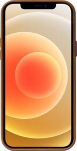 Crong Crong Essential Cover - Etui ze skóry ekologicznej iPhone 12 / iPhone 12 Pro (brązowy) 4