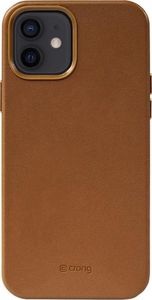 Crong Crong Essential Cover - Etui ze skóry ekologicznej iPhone 12 / iPhone 12 Pro (brązowy) 6