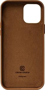 Crong Crong Essential Cover - Etui ze skóry ekologicznej iPhone 12 / iPhone 12 Pro (brązowy) 8
