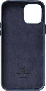 Crong Crong Essential Cover - Etui ze skóry ekologicznej iPhone 12 / iPhone 12 Pro (granatowy) 5