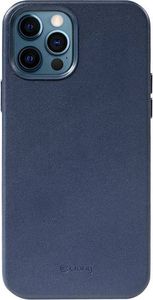 Crong Crong Essential Cover - Etui ze skóry ekologicznej iPhone 12 / iPhone 12 Pro (granatowy) 7