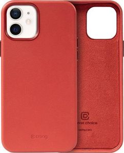 Crong Crong Essential Cover - Etui ze skóry ekologicznej iPhone 12 / iPhone 12 Pro (czerwony) 2