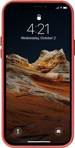 Crong Crong Essential Cover Magnetic - Etui ze skóry iPhone 12 Pro Max MagSafe (czerwony) 5