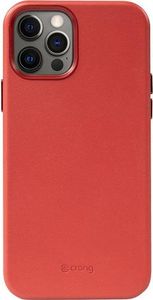 Crong Crong Essential Cover Magnetic - Etui ze skóry iPhone 12 Pro Max MagSafe (czerwony) 8