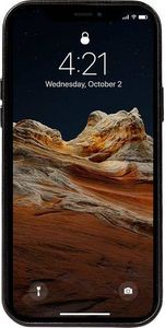 Crong Crong Essential Cover Magnetic - Etui ze skóry iPhone 12 Pro Max MagSafe (czarny) 5