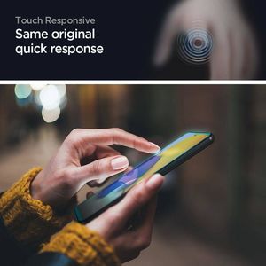 Spigen SZKŁO HARTOWANE SPIGEN ALM GLASS FC GALAXY A72 BLACK 5