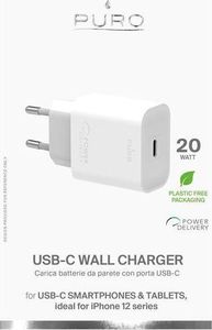 Ładowarka Puro Mini Fast Travel Charger 1x USB-C 3 A (PUR374WHT) 3