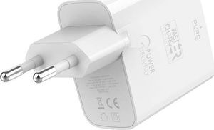Ładowarka Puro Mini Fast Travel Charger 1x USB-A 1x USB-C 3 A (PUR411WHT) 3