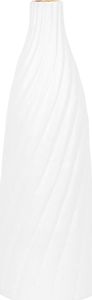 Beliani Wazon dekoracyjny 45 cm biały FLORENTIA 1