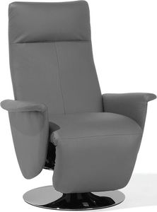 Beliani Fotel rozkładany szary PRIME 3