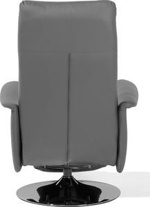 Beliani Fotel rozkładany szary PRIME 6