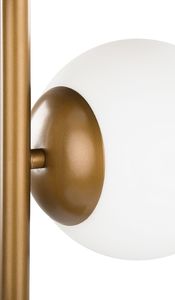 Lampa podłogowa Beliani Lampa podłogowa metalowa złota WADI 6