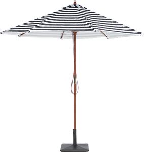 Beliani Parasol ogrodowy 260 cm czarno-biały FERENTILLO (140302) 3