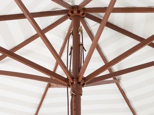 Beliani Parasol ogrodowy 260 cm beżowo-biały FERENTILLO (140309) 5