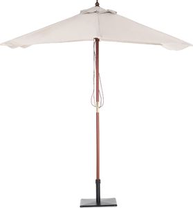 Beliani Parasol ogrodowy 144 x 195 cm beżowy FLAMENCO (58129) 4