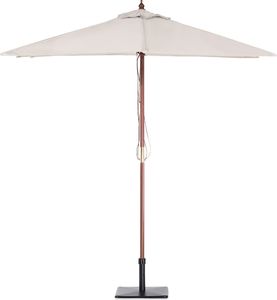 Beliani Parasol ogrodowy 144 x 195 cm beżowy FLAMENCO (58129) 5