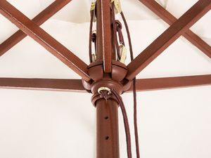 Beliani Parasol ogrodowy 144 x 195 cm beżowy FLAMENCO (58129) 8