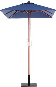 Beliani Parasol ogrodowy 144 x 195 cm niebieski FLAMENCO (58133) 3