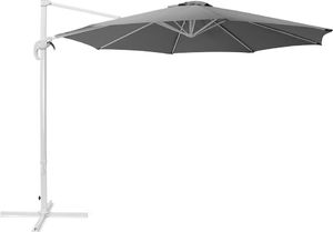 Beliani Parasol ogrodowy Savona szaro-biały 300 cm 1