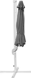 Beliani Parasol ogrodowy Savona szaro-biały 300 cm 4