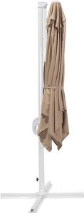 Beliani Parasol ogrodowy 250 x 250 cm piaskowy MONZA (86100) 7